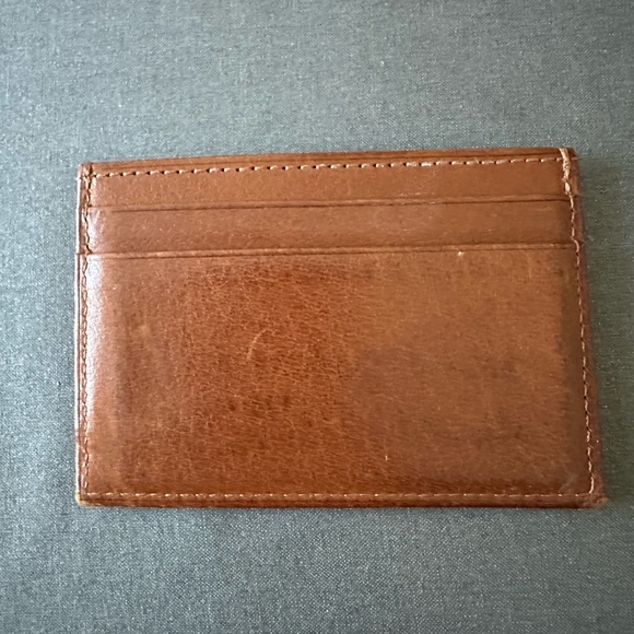 Coach Tan Leather Card Holder - Picture 1 of 3